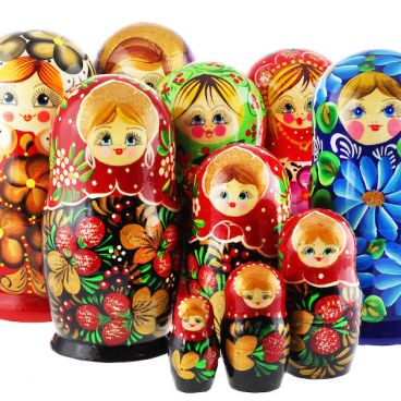 Матрёшка 5 мест большая - ассорти