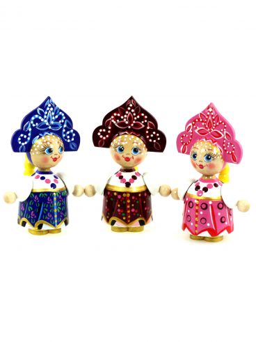 Набор кукол Дарья 3шт в карт упаковке