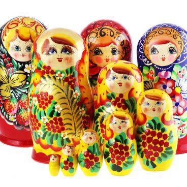 Матрёшка 7 мест прямая - ассорти