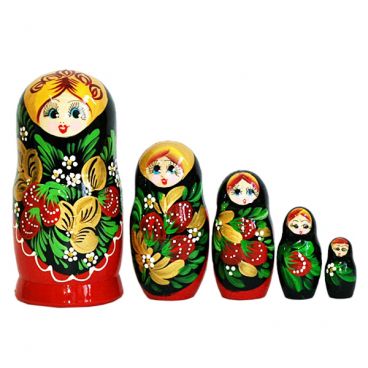 Матрёшка 5 мест средняя - сочные ягоды