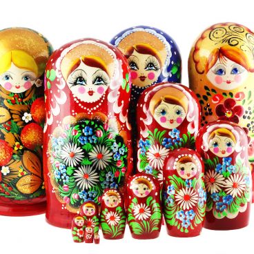 Матрёшка 10 мест прямая - ассорти
