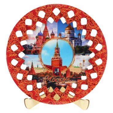 Тарелка деревянная Москва-2