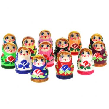 Набор Напёрсток Матрёшка ассорти 10шт