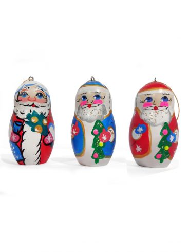Набор Ёлочная игрушка Дед Мороз ассорти (упаковка 5 шт)