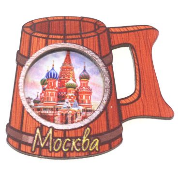 Магнит двухслойный &quot;Кружка Москва-1&quot;