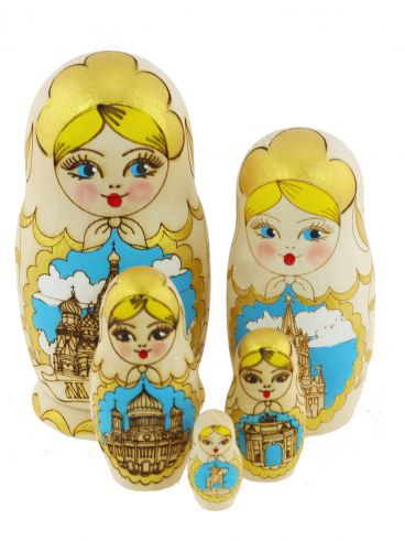 Матрешка 5 мест жженка&quot;Москва&quot;