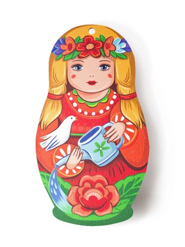 Доска сувенирная &quot;Девочка с лейкой&quot;
