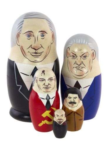 Матрешка 5 мест &quot;Путин&quot;